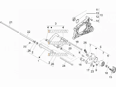 Bras oscillant