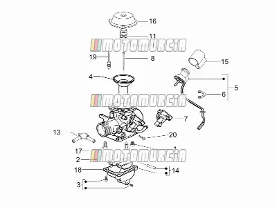 Composants du carburateur