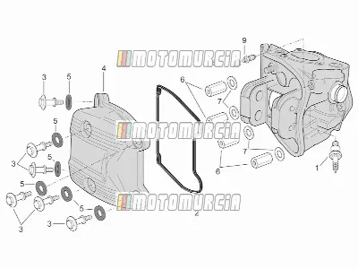 Moteur » couvre-culasse cpl.