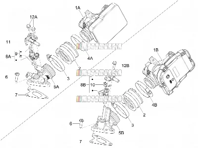 Corps de papillon - injecteur - joint d'induction