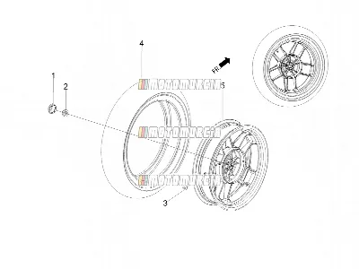 Roue arrière