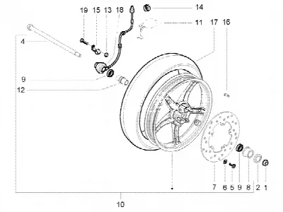 Roue avant