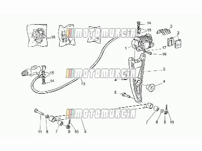 Bremssattel hinten