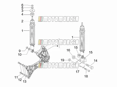 Suspension arrière - amortisseur(s)