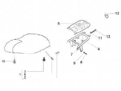 Patte de selle. transporteur