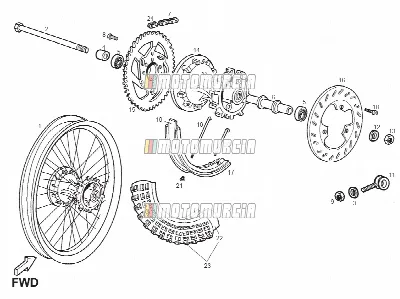 Roue arrière