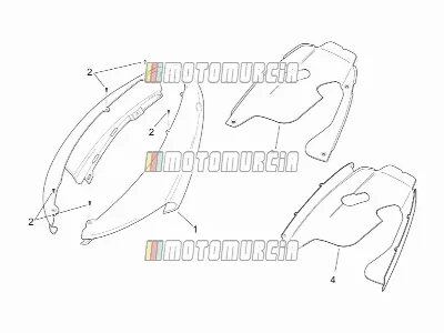 Carrosserie arrière - carénage arrière