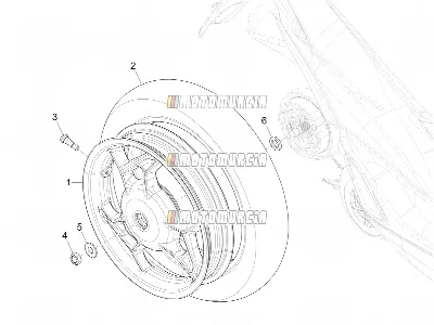 Roue arrière