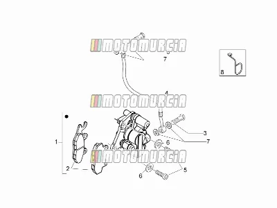 Vorderer Bremssattel i