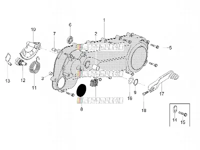 Moteur » couvercle d'embrayage