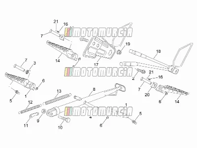 Fußstützen - Seitenständer