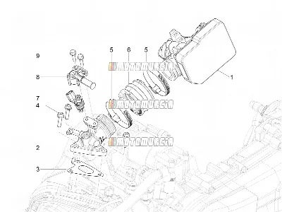 Corps de papillon - injecteur - joint d'induction