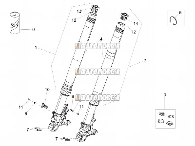 Vorderradgabel Öhlins