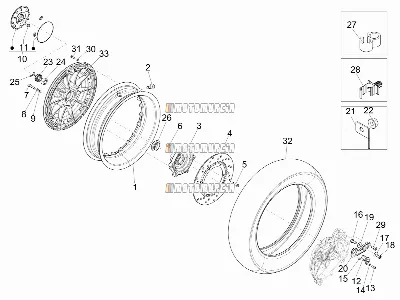 Roue arrière