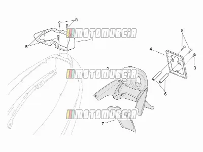 Carrosserie arrière - support de plaque