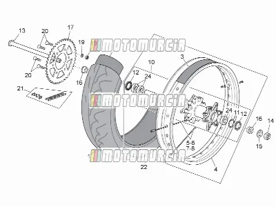 Roue arrière