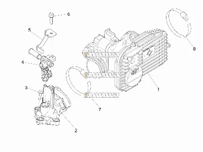 Corps de papillon - injecteur - joint d'induction