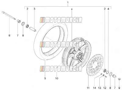 Roue avant