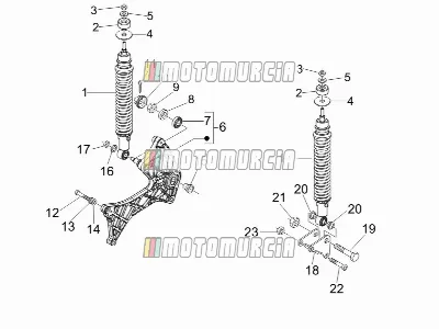 Suspension arrière - amortisseur(s)