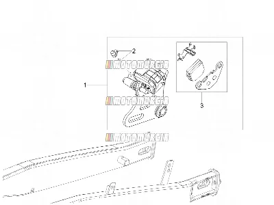 Bremssattel hinten