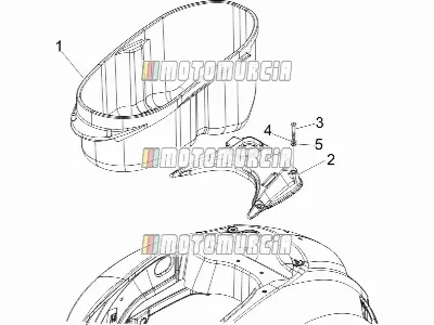 Logement du casque - sous la selle