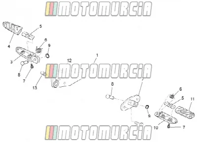 Repose-pieds avant