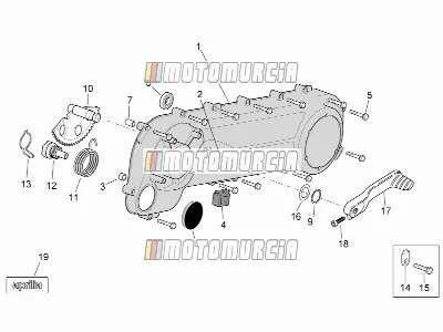 Moteur » couvercle de transmission