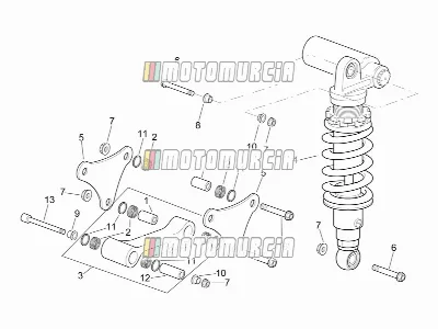Connecting Rod - Rear Shock Abs.