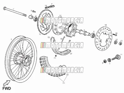 Roue arrière