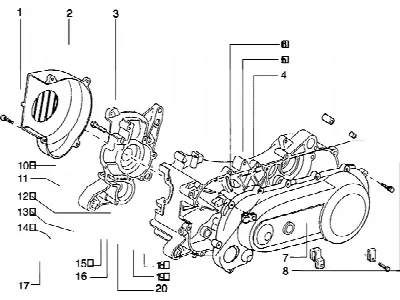 Couvercle d'embrayage-couvercle de bobine