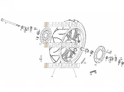 Roue arrière