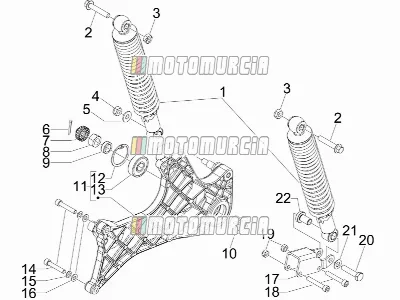 Suspension arrière - amortisseur(s)