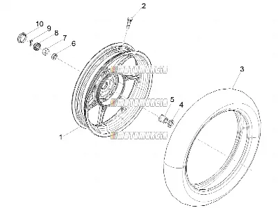 Roue arrière