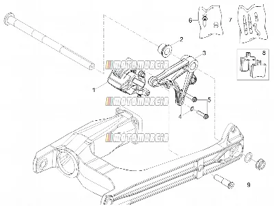 Bremssattel hinten