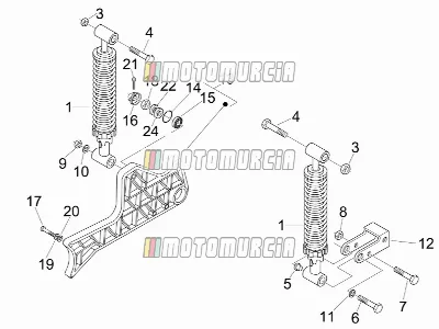 Suspension arrière - amortisseur(s)