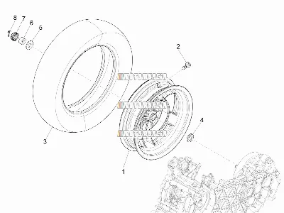 Roue arrière
