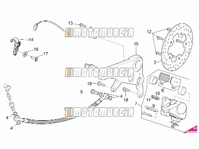 Bremssattel hinten