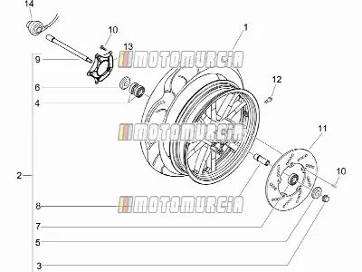 Roue avant