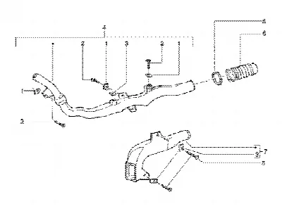 Tube de refroidissement par courroie-tube d'admission