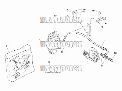 Bremssattel hinten