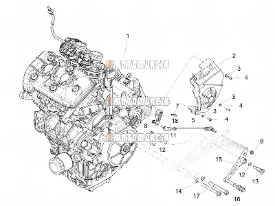 Levier de pièce de finition du moteur