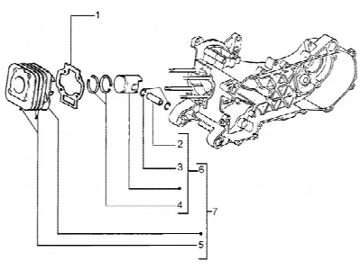 Cilinder-zuiger-polspen, assy