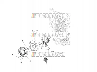 Conjunto magneto cdi