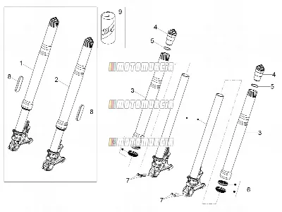 Przedni widelec Ohlins