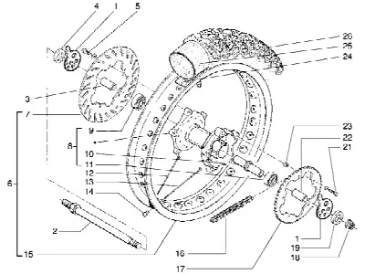 Roue arrière