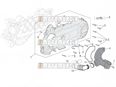 Motor »variatorkap