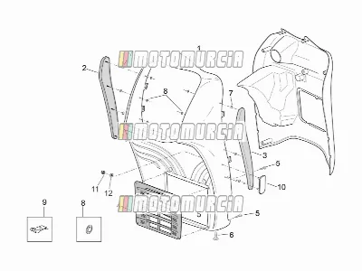 Cadre » carrosserie avant - carénage avant