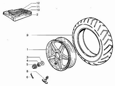 Roue arrière