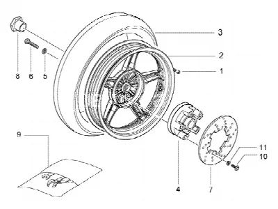 Roue arrière