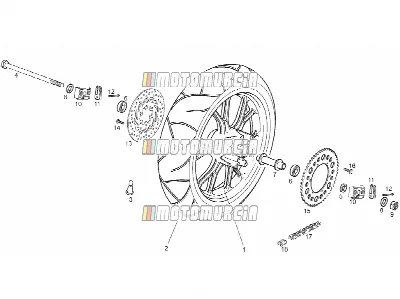 Roue arrière